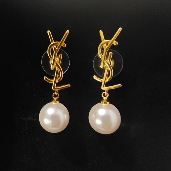 Yves Saint Laurent Jewelry - Yves Saint Laurent Pearl Earrings
